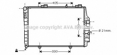 AVA QUALITY COOLING ms2337 -  Радиатор, охлаждение двигателя
